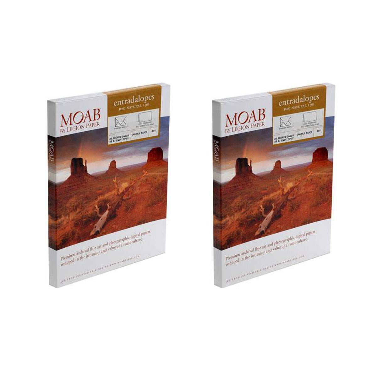 7x10 235gsm Double Sided Moab Lasal Photo Matte Bright White Archival Scored Inkjet Paper Cards 50 Cards