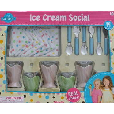 Ice Cream Social tea party pretend play set child's kid's girl's kitchen