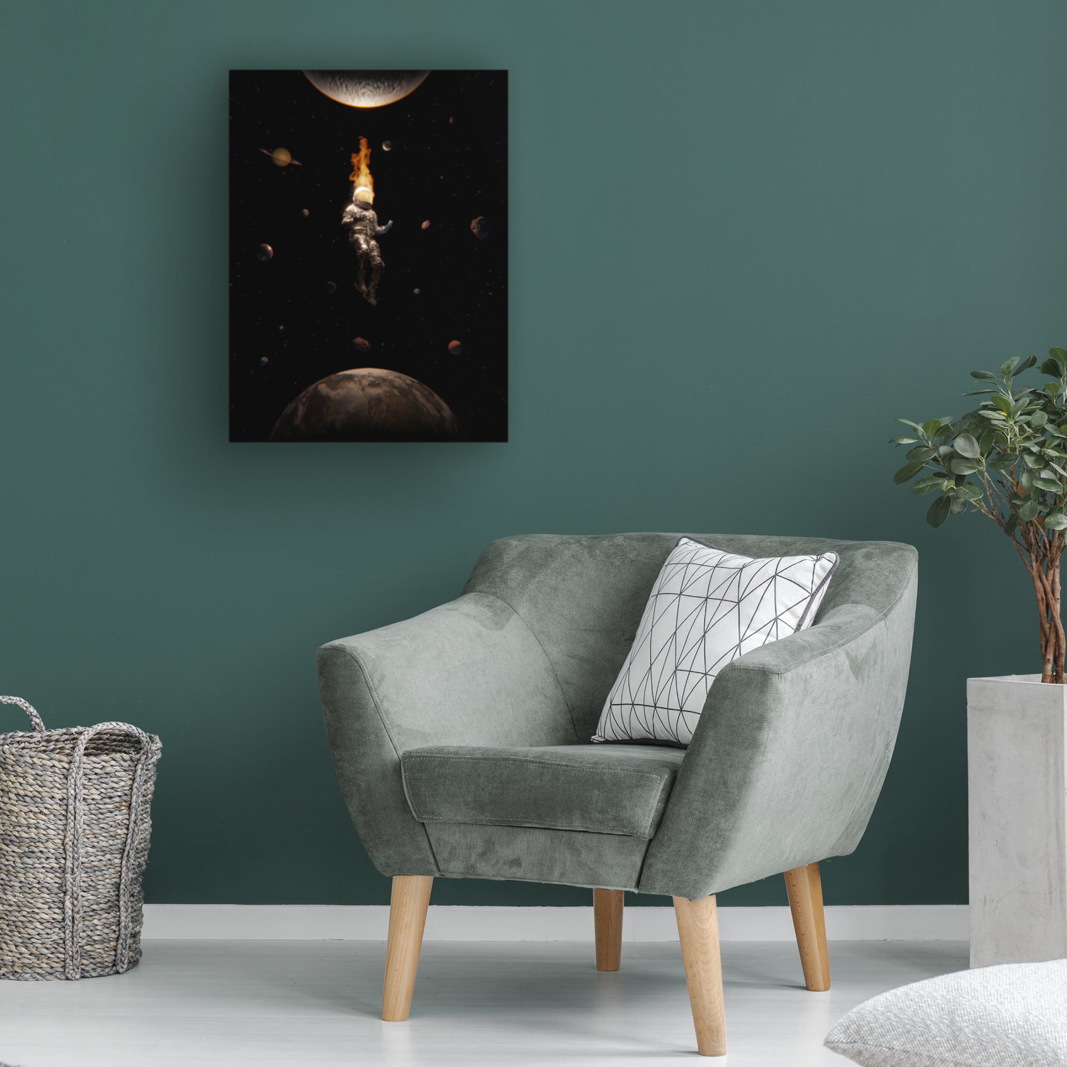 Canvas Wall Art - Francis Minoza 'Mindful' Wall Art for Living Room, Bedroom, or Office D?cor by Trademark Fine Art - 18 x 24 Inches