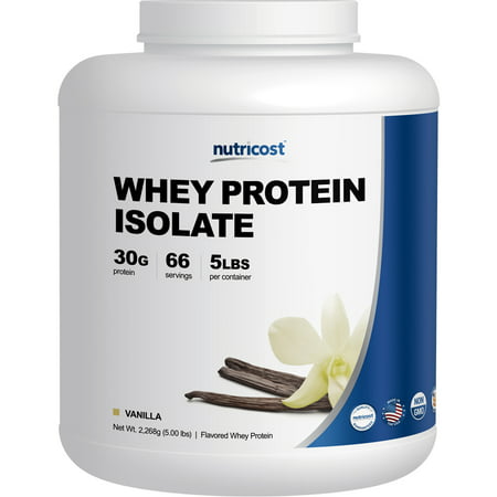 Nutricost Whey Protein Isolate (Vanilla) 5LBS