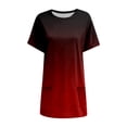 thumbnail image 5 of T-Shirts Tendance pour Femmes, Manches Longues, T-Shirts Graphiques d'Été, Chandail Ample, Chemises Rondes pour Femmes, Tuniques à Manches Courtes, 5 of 5