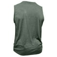 thumbnail image 6 of BXINGOHAI Men's Workout Tank Tops Sleeveless Muscle Gym Henley Shirt Casual Basic Summer Beach Tops Today Green,XL, 6 of 6