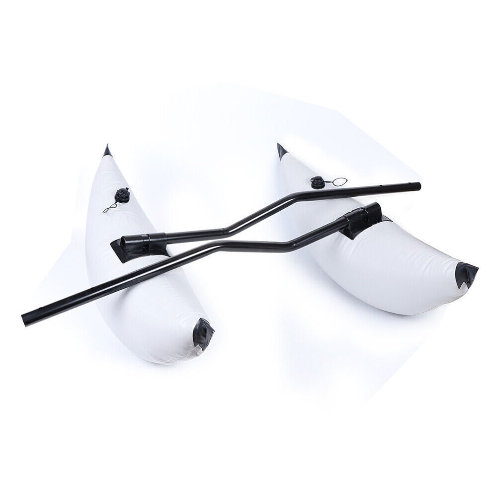 Inflatable Kayak Outriggers with Aluminum Alloy Rods – 89x27.5cm, Adjustable, Includes Hardware, Dual Valves, for Added Stability and Safety