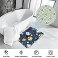 thumbnail image 3 of Baseball Polyester Non-Slip Machine Washable Floor Mat: Outdoor Carpet Floor Mats, 3 of 6