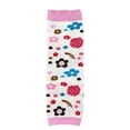 thumbnail image 2 of Wrapables Playful Patterns Baby & Toddler Leg Warmers (Set of 3), Pink Dots, Solids, Flowers, 2 of 6