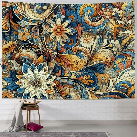 JRXY Boho Rustic Jacquard Pattern Lightweight Tapestry Painting