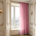 thumbnail image 5 of Blackout Curtain With Magic Tape No Drill Double Layer Sheer Star Cutout Thermal Insulated Window Panel for Bedroom Living Room, 5 of 6