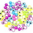 thumbnail image 3 of Paquete de 30 marionetas de dedo con forma de ojo, anillos para los ojos, juguetes para fiestas, colores aleatorios, tamaño grande, 3 of 5