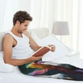 thumbnail image 5 of Pofeuu Colorful Haired White Horse Print Men's Pajama Pants, Soft Lounge Pajama Pants with big pockets for Men Plaid Pj Bottoms-XX-Large, 5 of 6