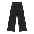 thumbnail image 6 of Mens Wide Leg Jeans Mid Rise With Buttoned Pockets Durable Classic Fit Trousers For Everyday Wear Made From Cotton Denim, 6 of 6
