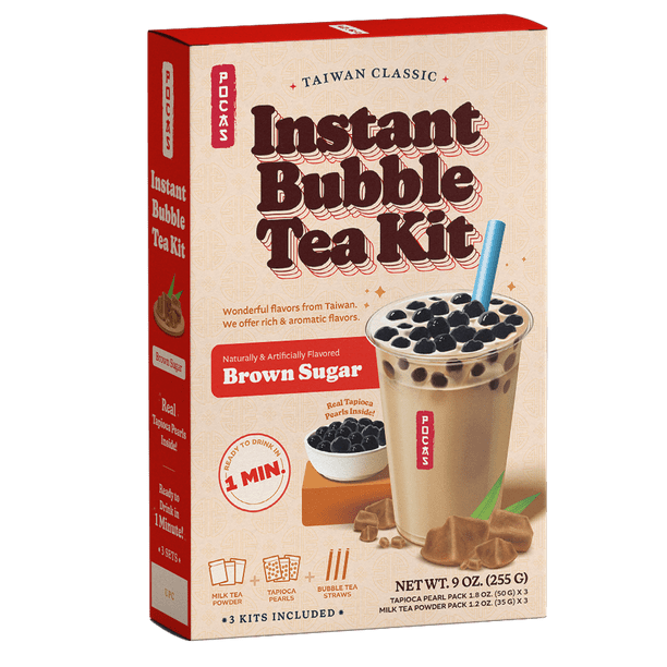 Pocas Bubble Tea DIY Kit Brown Sugar (3pk)