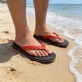 thumbnail image 2 of Agkizg Unisex Beach Flip Flops, Womens Mens Thong Sandals, Stylish Flip-Flops Wear Thong Sandals Casual Indoor Outdoor Beach Summer Couple Slippers, 2 of 7