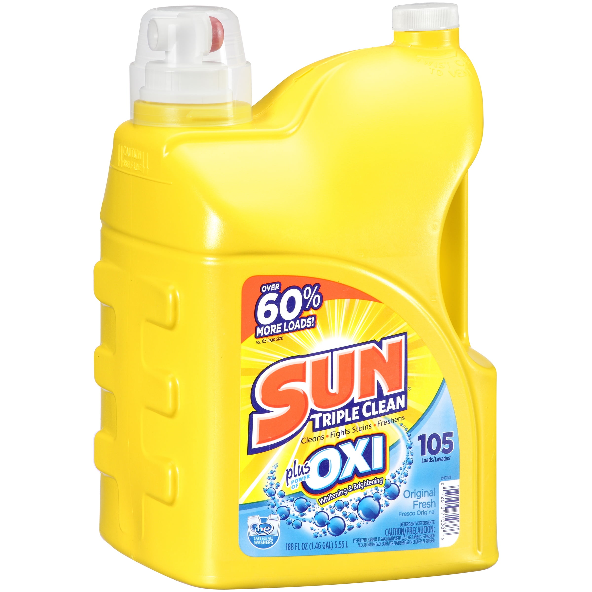 Sun Oxi Liquid Laundry Detergent, 188 fl oz eBay