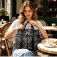 thumbnail image 7 of Women's Americana Cut Out Tote Bag,Red Bandana Print Shoulder Tote Bag with Multiple Pockets,Large Capacity Casual Handbag for Daily Use, 7 of 7