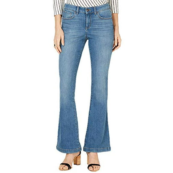 INC Women Size 4 Blue Flare Jeans