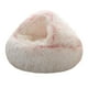 thumbnail image 2 of Casa cálida cama para gatos perrera cómoda cama semicerrada portátil para mascotas nido para perros y gatos suministros para mascotas gatos cachorros Rosa 40cm, 2 of 9