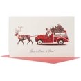 thumbnail image 1 of American Greetings Deluxe Boxed Christmas Cards, Deer Pulling Car (14-Count), 1 of 7