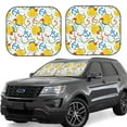 thumbnail image 1 of Vsdgher Ducks and Anchors Print Car Windshield Sun Shade, Reflective Sunshade Window Sunshade Sun Visor Protector Fit for Cars,Trucks,SUVs-Small, 1 of 6