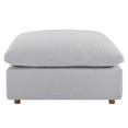 thumbnail image 4 of Commix Down Filled Overstuffed Ottoman Light Gray, 4 of 7