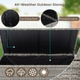 thumbnail image 2 of Seizeen Rattan Outdoor Storage Box, XL Wicker Deck Box & Cushion Storage Container, Waterproof Pool Box for Pool Accessories, 113 Gallon Patio Storage Box W/Inner Liner, Grey, 2 of 8