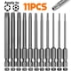 thumbnail image 1 of Juego de puntas de destornillador Torx, vástago hexagonal de 6,35mm, punta de seguridad magnética T5/T6/T7/T8/T9/T10/T15/T20/T25/T27/T30/T40, 50-100mm, profesional, 1 of 4