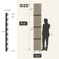 thumbnail image 2 of Upick Foldable Acoustic Wall Panels, 4 Pack 94.5" x 12.6" MDF Slat Wood Panels for Wall, Sound Absorbing Wall Panels for Interior Wall Decor, Oak, 2 of 7