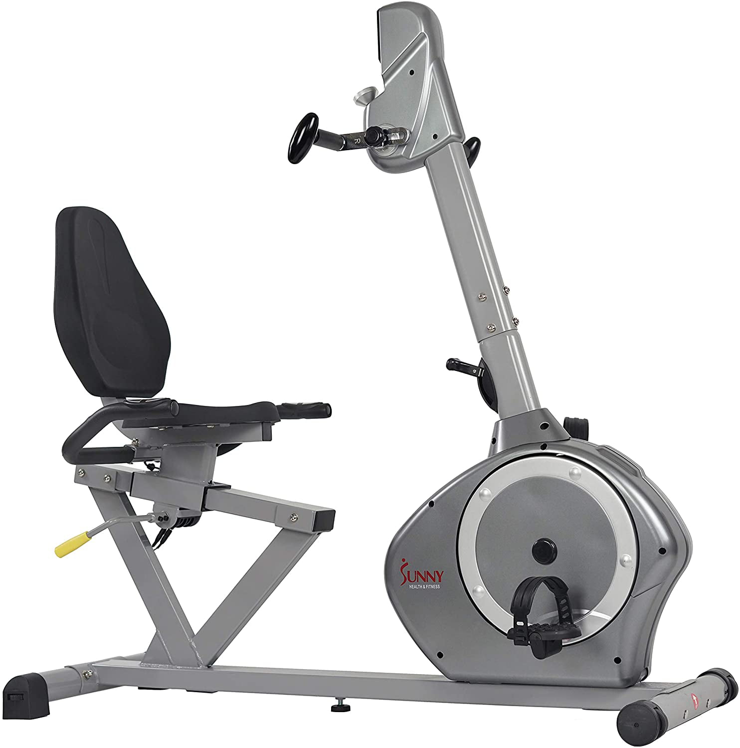 Magnetic Recumbent Bike Exercise Bike, 350lb High Weight Capacity, Arm Exercisers, Monitor ...