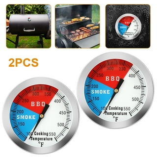 DOZYANT BBQ Barbecue Charcoal Grill Pit Wood Smoker Temperature Gauge Grill Pit Thermometer Fahrenheit for Barbecue Meat Cooking