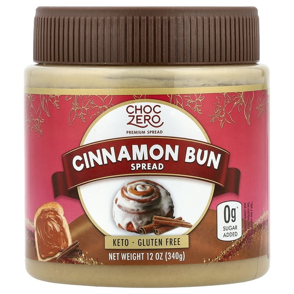 ChocZero Cinnamon Bun Spread, 12 oz (340 g)