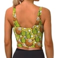 thumbnail image 4 of Picia Tropical Summer Fruit Sports Bra for Women,Padded Strappy Sports Bras Medium Support Yoga Bra with Removable Cups,Running Yoga Bra-Large, 4 of 9