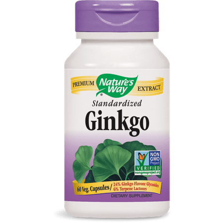 Nature's Way - Ginkgo Extract 60 Capsules 61600 Exp.9.18+