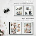 thumbnail image 3 of Bevtee 60 Pages Large Photo Album Self Adhesive 4x6 8x10 DIY Picture Scrapbook, with Pen and Plastic Board,Perfect for Moms, Families, Babies, and Weddings, Green, 11.5" x 10.6", 3 of 6