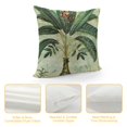 thumbnail image 4 of Orinice  Tropical Palm Tree Throw Pillow Coves Vintage Green Leaf Decorative Pillow Cases Polyester Linen Cushion Covers for Sofa Couch Indoors&amp;Outdoors Decor Set, 4 of 5