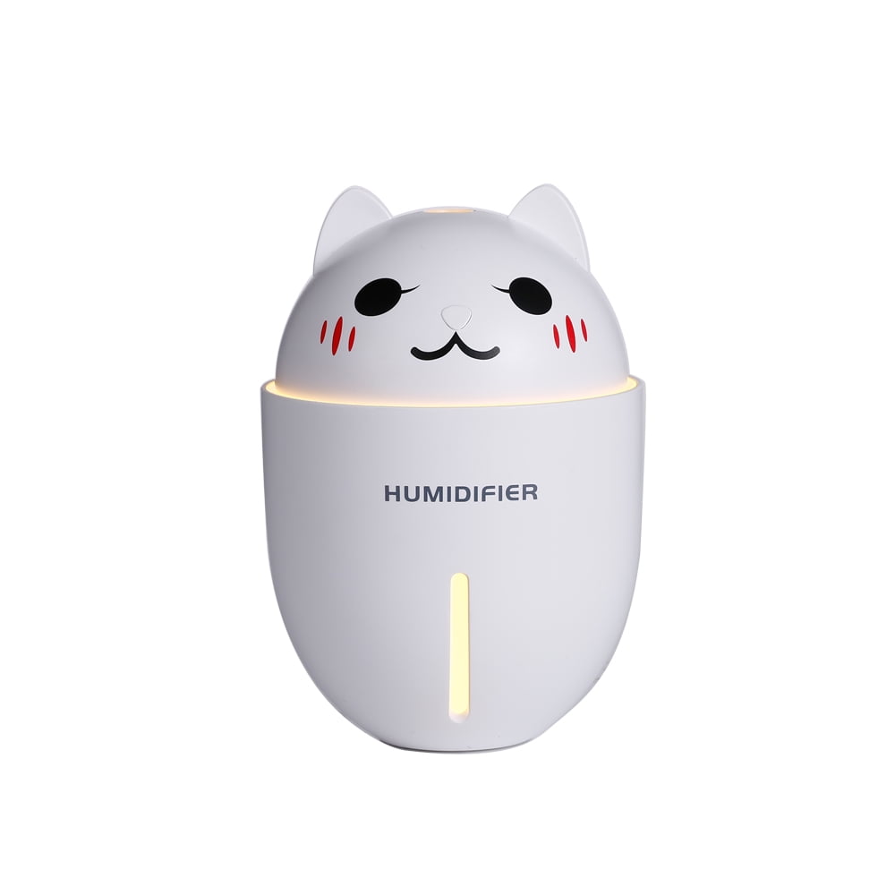 320Ml Cat Air Humidifier With Color Led Light Ultrasonic 3 In 1 Cute