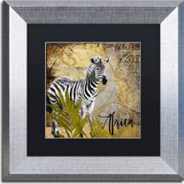 Trademark Fine Art "Taste Of Africa IV" Canvas Art by Color Bakery, Black Matte, Silver Frame