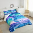 thumbnail image 3 of Dragon Bedding Set ,Ancient Mysterious Animal All Season Cozy Comforter Set Full Size,Ice Glacier Aurora Duvet Set Bedroom Decor,Festival Gifts, 3 of 6