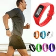 thumbnail image 3 of Pedometer Watch Electronic Watch Silicone Pedometer Sports Step Watch B1D8, 3 of 7