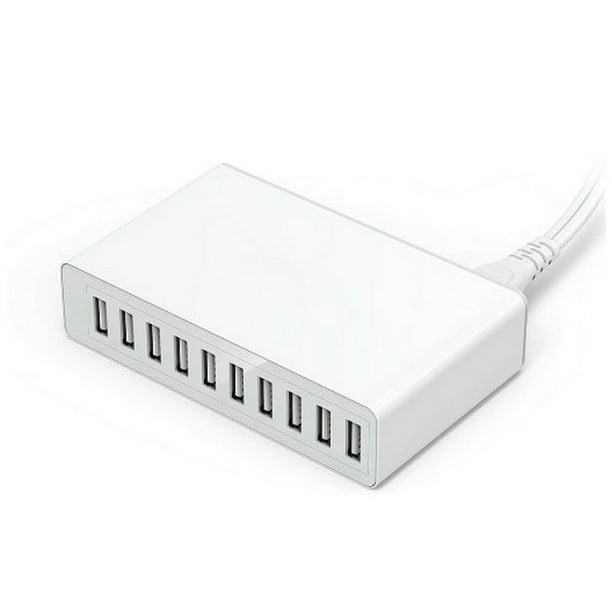 Juego de cargador USB Moyic Cabezales de alta eficiencia multipropósito Teléfono y Comunicación blanco EU-Plog