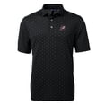 thumbnail image 2 of Men's Cutter & Buck Black Arkansas Razorbacks Virtue Eco Pique Tile Recycled Polo, 2 of 3
