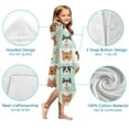 thumbnail image 7 of Lovely Dog Breeds Hooded Bath Towel，50"x30" for Ages 3 To 12 Kids, Quick Dry Lightweight Soft Microfiber Hood Beach Towel Cover Up for Kids, 7 of 7