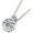 2 Stone Silver-2.1CT, variant on Moissanite Necklace for Women, Solitaire Pendant, D Color Round Cut 925 Sterling Silver Necklace, GRA Certified, 18+2 inch Box Chain