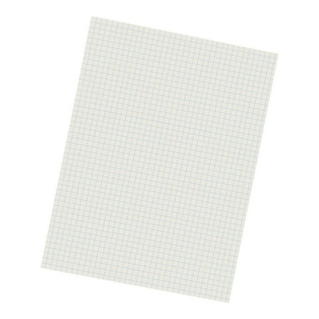 Pacon Grid Ruled Drawing Paper, White, 1/4" Quadrille Ruled, 9" x 12", 500 Sheets