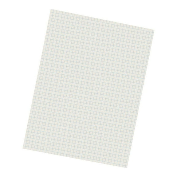 Pacon Grid Ruled Drawing Paper, White, 1/4" Quadrille Ruled, 9" x 12", 500 Sheets