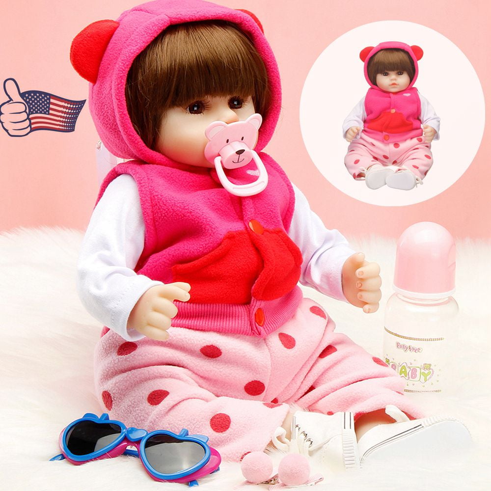 19/" Handmade Realistic Reborn Baby Soft Vinyl Silicone 48 cm Dolls Xmas Gift
