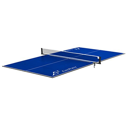EastPoint Sports Ping Pong Conversion Top, Foldable Billiard Table Tennis Topper, Lightweight and Portable, Zero Assembly Required, Blue