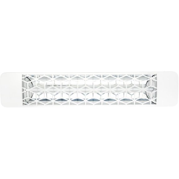Eurofase Heating - 2500 Watt Single Element 39 Inch Electric Patio Heater-277 Voltage-White Finish-No Fascia Decorative Fascia