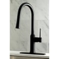 thumbnail image 2 of Gourmetier LS2720NYL New York Single-Handle Pull-Down Kitchen Faucet, Matte Black, 2 of 9