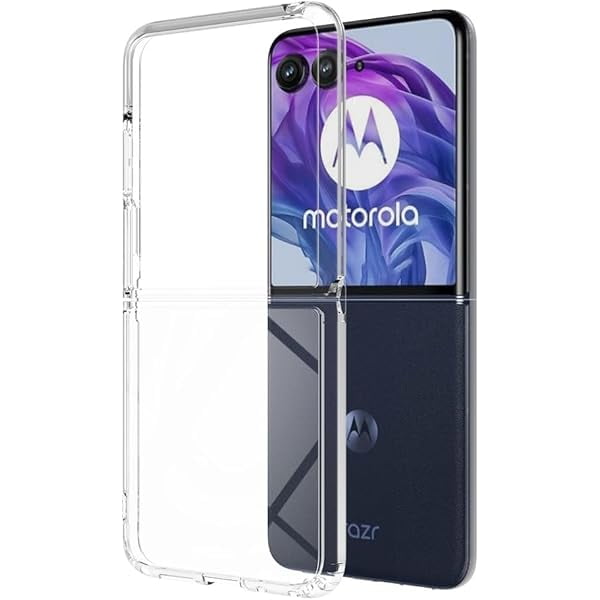 wonima11 Kowauri Case for Motorola Razr+ 2025, Crystal Clear Hard PC Back Clear Slim TPU Bumper Shockproof Protective Cover Case for Motorola Moto Razr Plus 2025 (SlimClear)