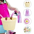 thumbnail image 4 of Opolski 1 Set Hand-Woven Bicycle Basket with Stickers Large Capacity Easy Installation Bicycle Front Basket, 4 of 6