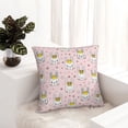 thumbnail image 6 of Pofeuu Queen For Rabbit Print Double-sided plush pillowcase Square Throw Pillow Covers Pillows Cover for Living Room Bedroom Sofa Couch Cushion Cover（No pillow core）-20"x20", 6 of 7